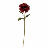 Dahlia burgundy stem (faux 74cm)